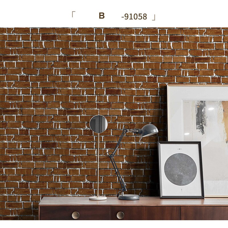 Wall Paper or Self Adhesive Shelf Paper 3D Faux Textured Stone Wall Look Waterproof 66CY