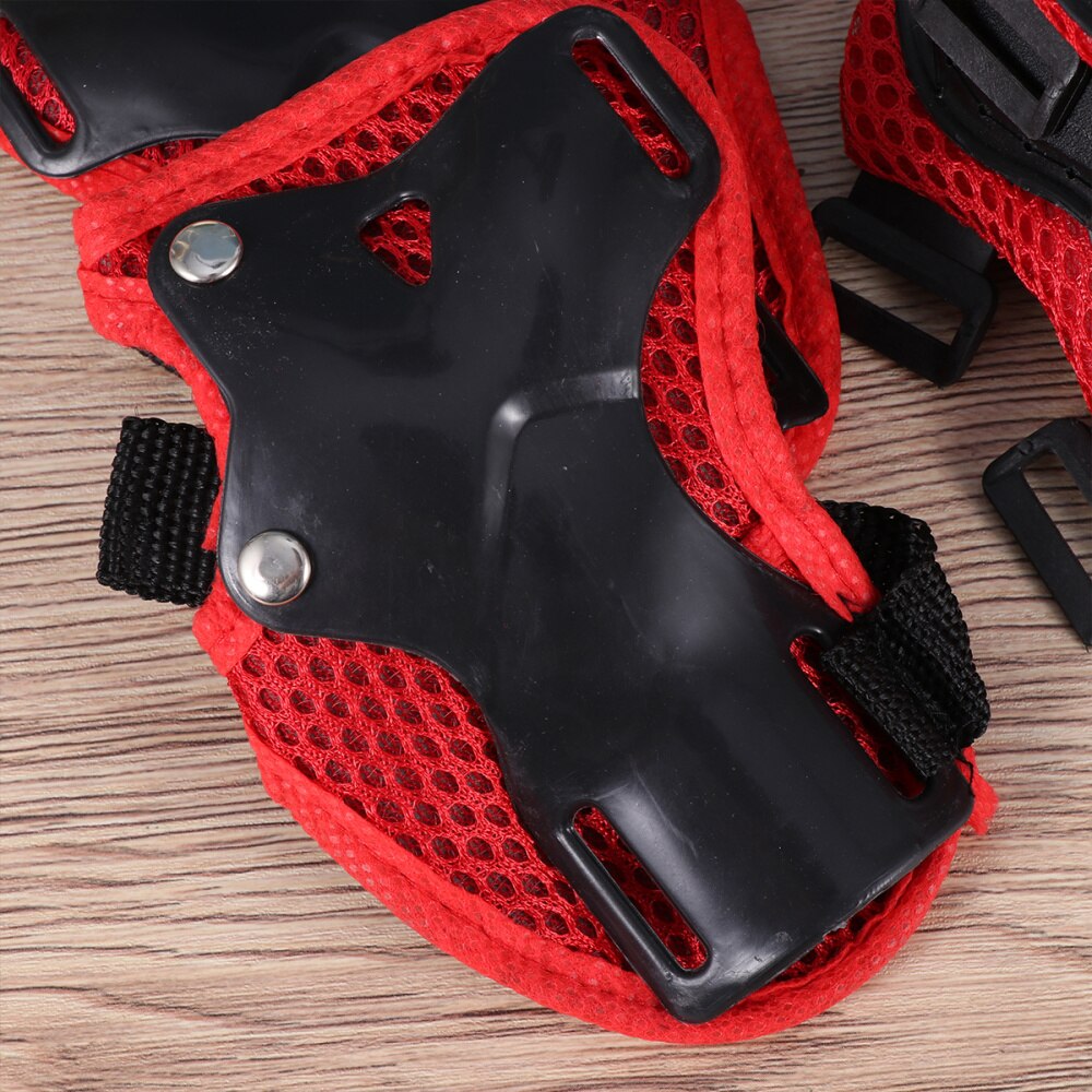 6pcs in 1 Set Adults Roller-skate Protection Gear Skiing Roller Protector Sports Protectors Kit Skateboard Bike Riding Knee Pad