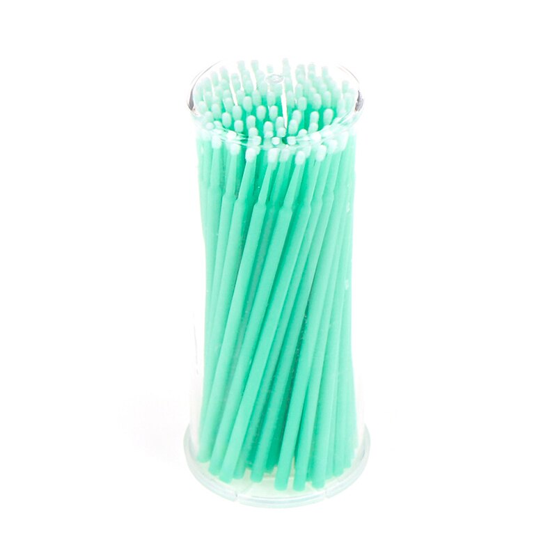 100 Stks/pak Wattenstaafje Microbrushes Wimper Extension Duurzaam Micro Individuele Applicators Wattenstaafje Wegwerp Make-Up Kwasten