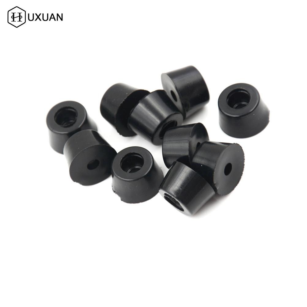 10/20 kpl pyöreä musta kestävä kumi instrumenttikotelo luistamaton kaappi kojelaatikko kotelo jalka puskurit jalat 17 x 10mm