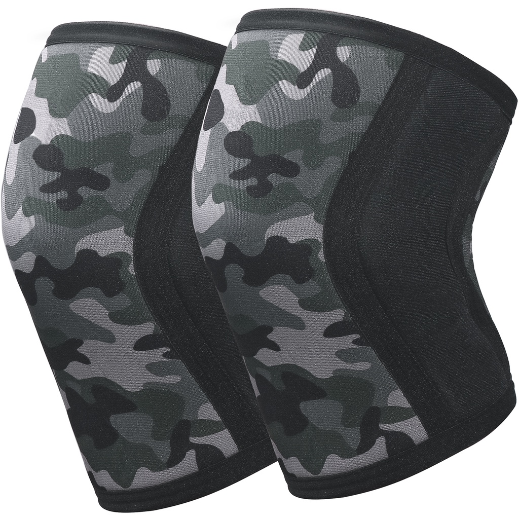 7 mm Neopren-Kniebandagen für Gewichtheben (Paar), Kompressions-Kniebandage, Unterstützung für Kniebeugen, Crossfit, Ausbildung, trainieren, Kreuzheben: XXL