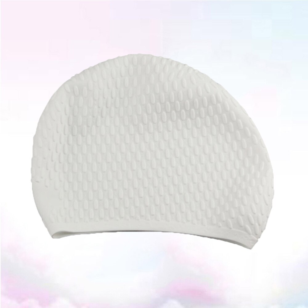 1pc badmutsen praktische lang haar oorbescherming badmutsen zwembadhoed siliconen badmuts voor dames dames