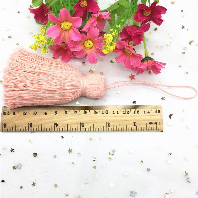 1 st fluffigt kort hängrep tofsar smycken hemtextil gardinkläder hängande hantverk 19cm tofsar diy kläder dekormaterial