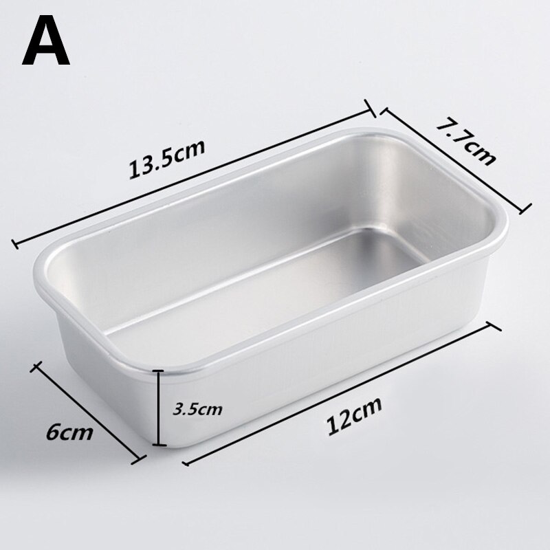 Vierkante Aluminium Template Verwijderbare Bodem Cakevorm Patroon Bakvormen Ovenschaal Die Cake Decorating Gereedschap: A