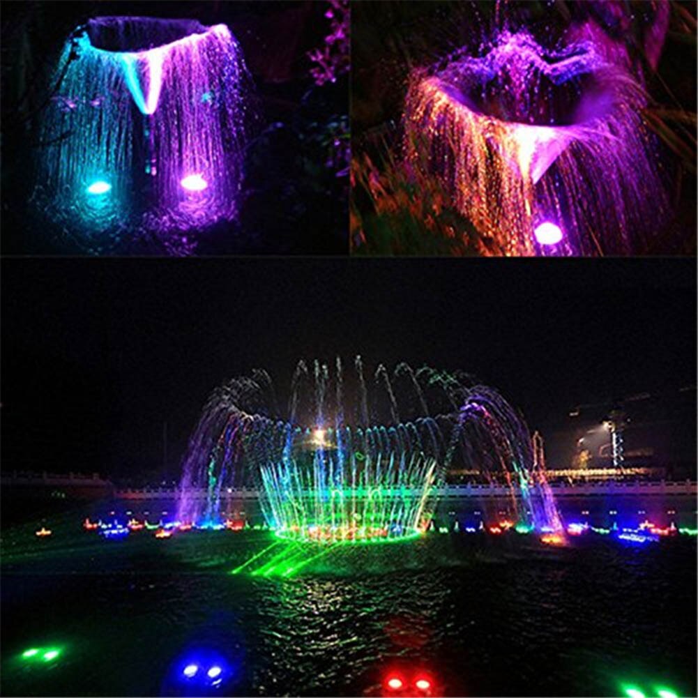 10W RGB LED luz subacuática IP68 impermeable estanque lámpara de acuario con controlador TSH Shop