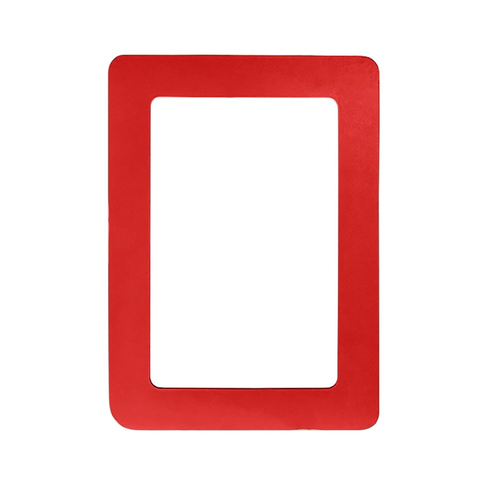 Colorful Magnetic Picture Frames 11.8*16cm Photo Magnets Photoframe Refrigerato SCN: Red 