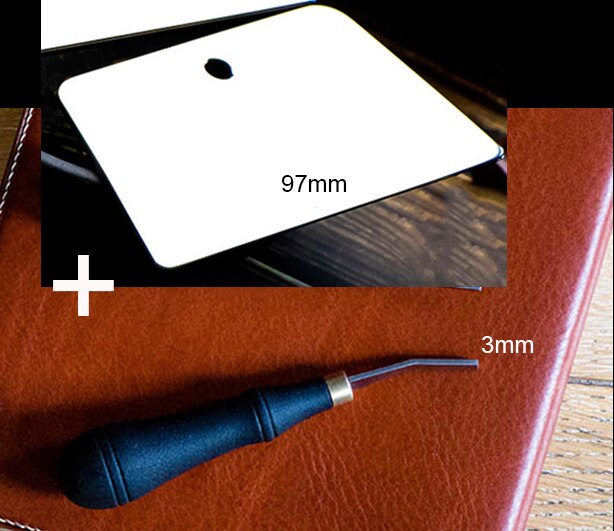 Pro detail rougher file tool and stainless steel spatula for leather craft: 3mm-97mm