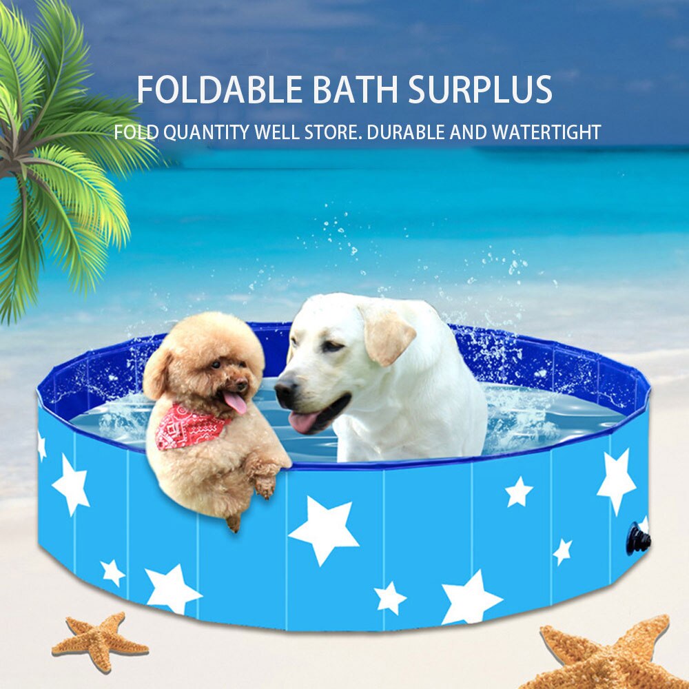 Pet Dog Swimming Pool Foldable Pet Pool Bath Swimming Tub Bathtub Pet Collapsible Bathing Pool for Dogs Cats Kids