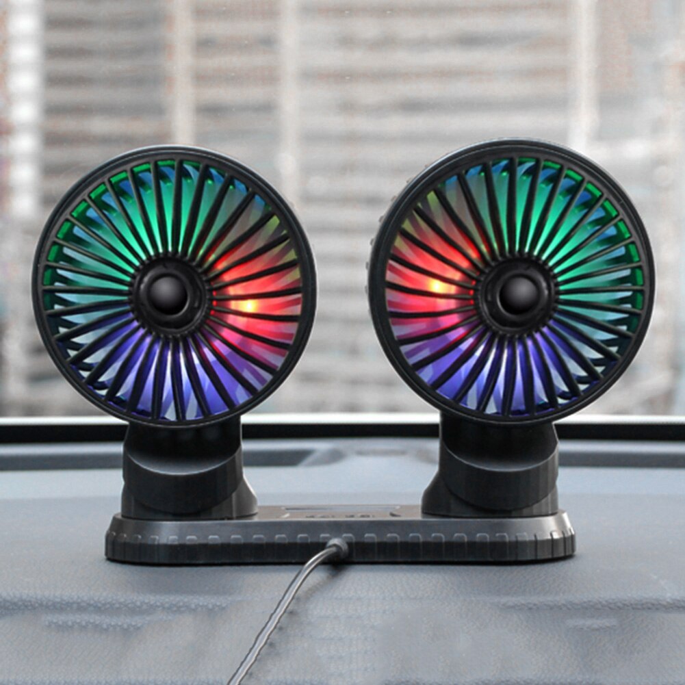 Auto Fan Usb Dual Head Dashboard Zomer Auto Fan Lu... – Grandado