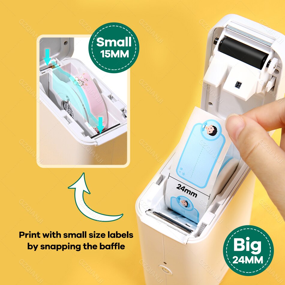 Niimbot Label Printer D101 Mini Wireless Protable Mobile Printer with 1 Roll Label Paper Price Tag Printing
