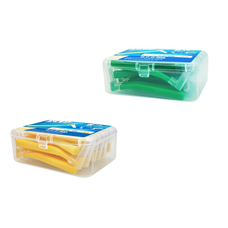 ASUS 40 Pcs L Shape Push-Pull Interdental Brush Oral Care Teeth Whitening Tooth Pick Tooth Orthodontic Toothpick Toothbru