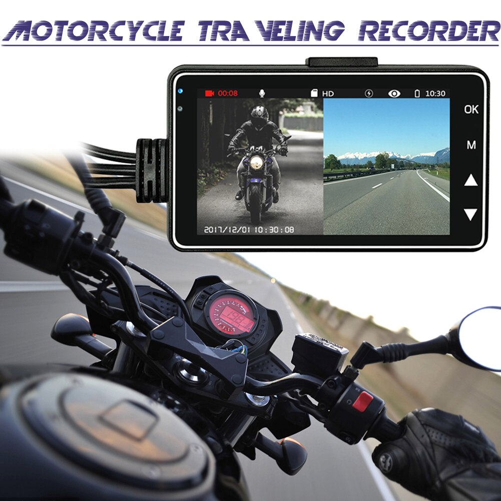 Motorrad Kamera DVR Motor KYMT18 Bindestrich Nocken Spezielle Dualverfolgen Vordere Hinten