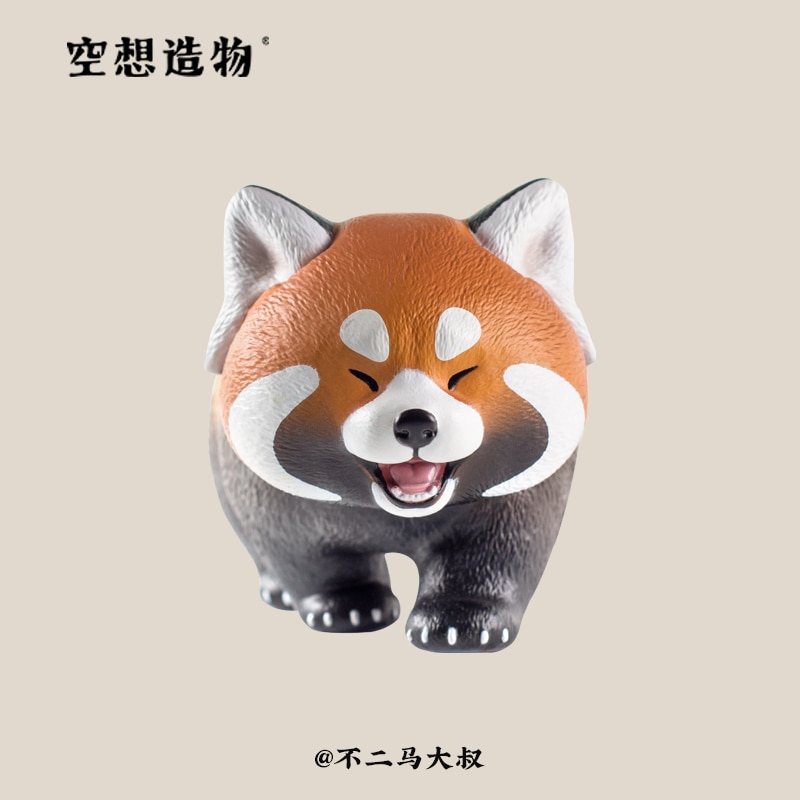Echt Gelukkig Rode Panda Eerste Generatie Fantasy Creatie Kat Bell Hand Computer Desktop Decoratie Schattige Pop Populaire