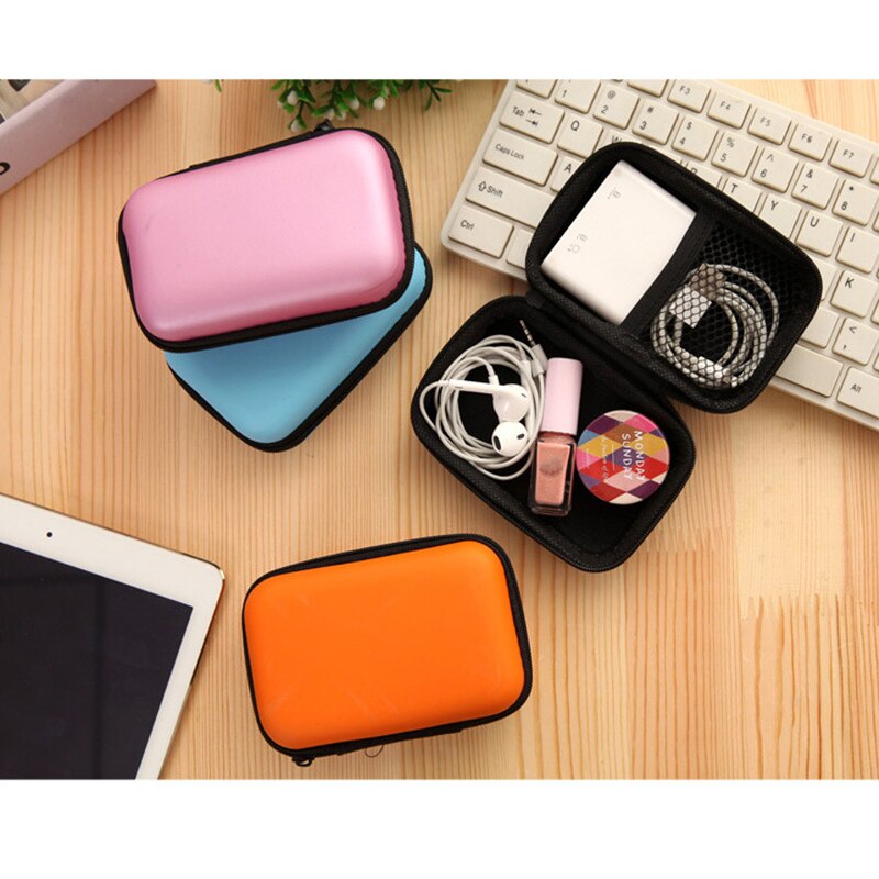 Digital Storage Bag Mobile Phone Data Cable Charger Fingertips Package Zipper Bag Portable Zip Lock Organizer Case Storage