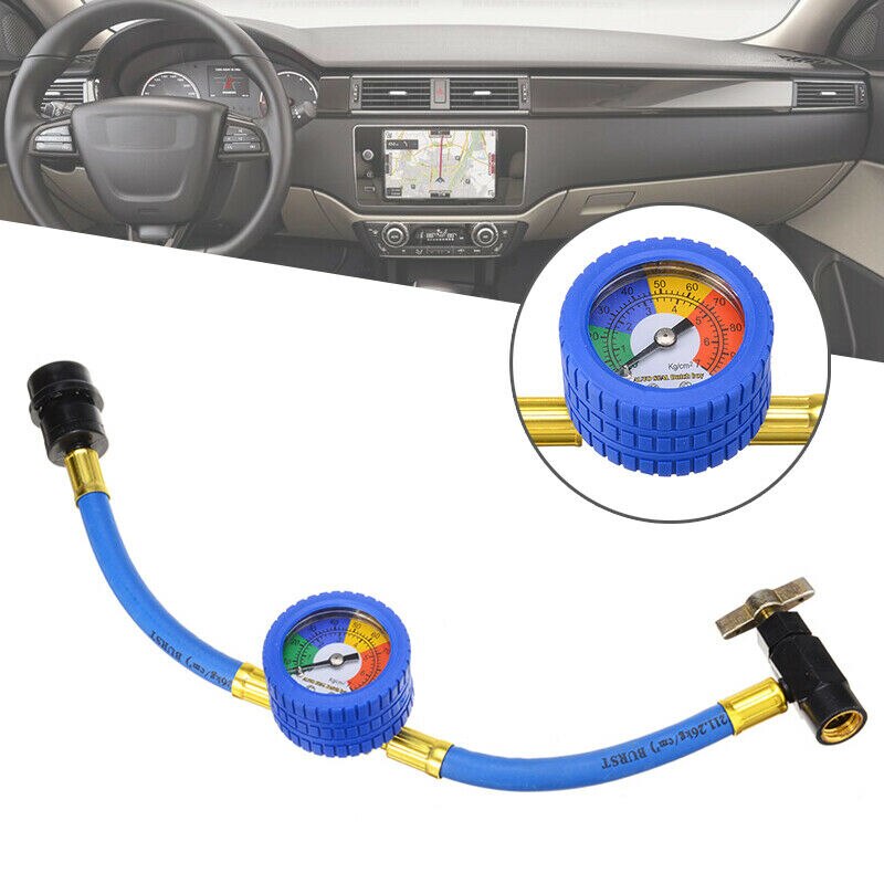 Universal Car Air Conditioning Refrigerant Hose Pressure Gauge Measuring Hose Tool For Refrigerant Air Conditioner Tools R134