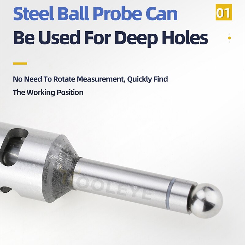 Photoelectric Optical Edge Finder LCD Warning Light Precision Electronic Instrument With Buzzing Sound Deep Hole Measuring Tools