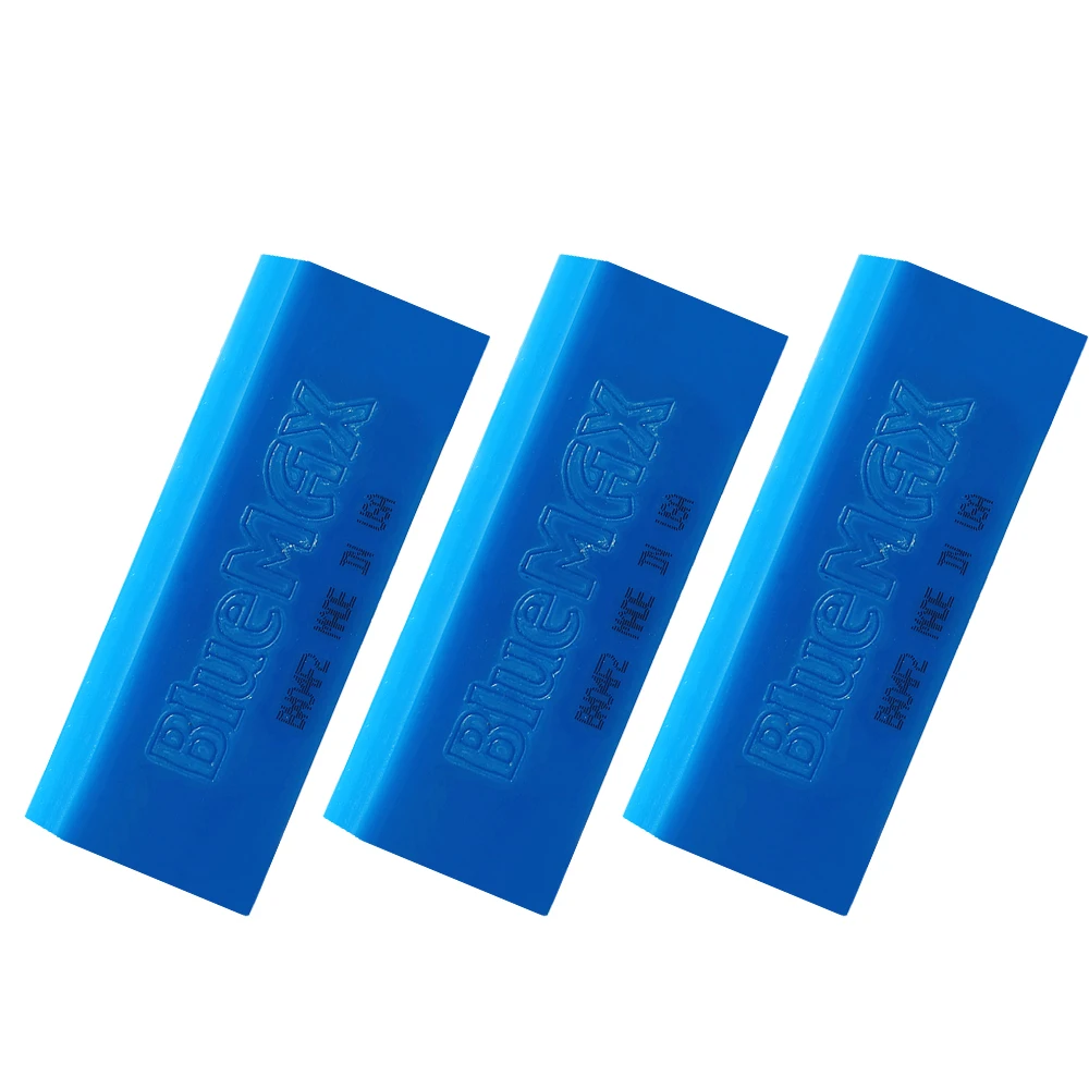 3PCS BlueMax Ersatz Gummi Klinge Für Schaber Griff Carbon Vinyl Film Verpackung Rakel Fenster Tönung Glas Wasser Schnee Schaufel B07: Brown