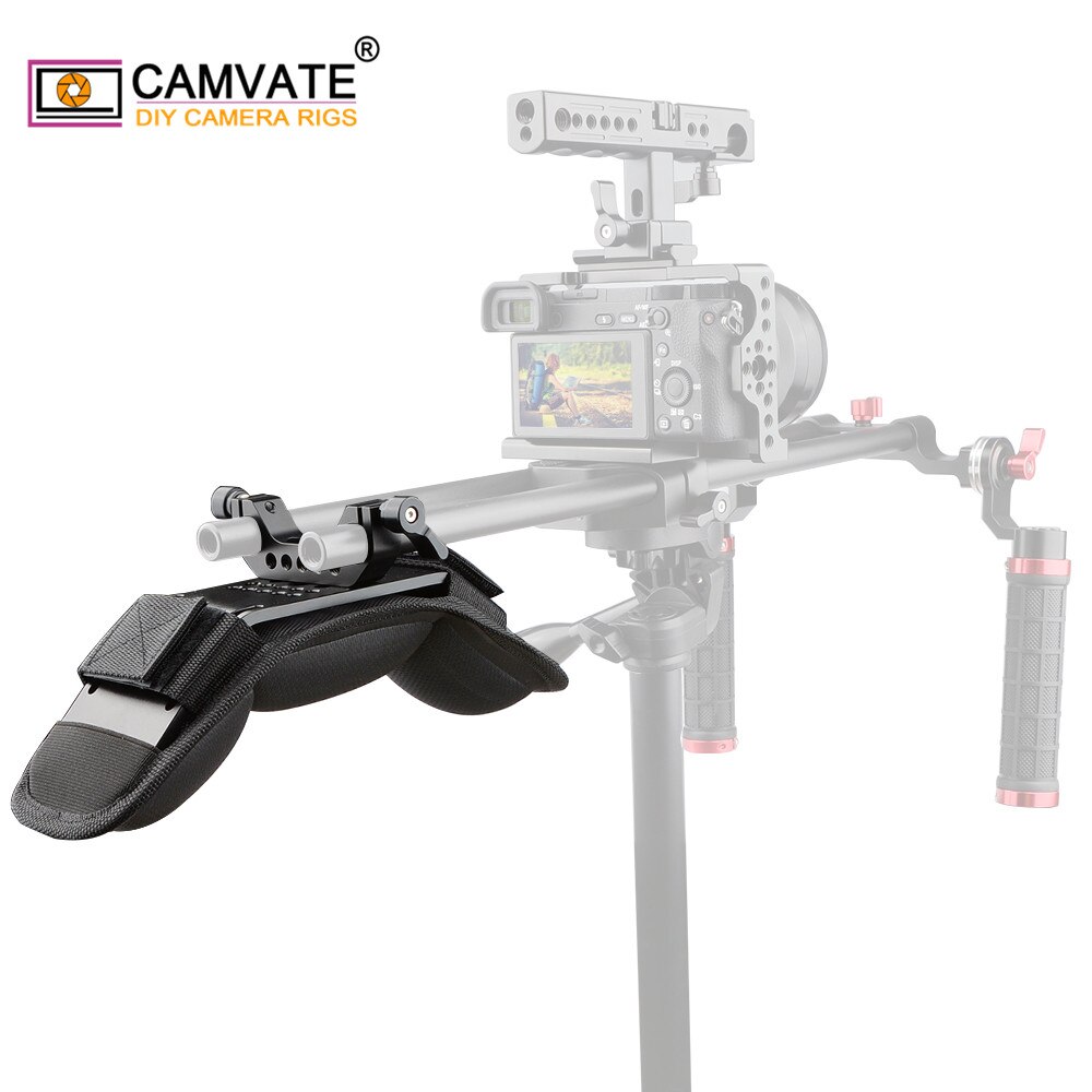 CAMVATE Universal Shoulder Mount /Shoulder Pad With15mm Rod Clamp For DSLR /Video /Camcorder Camera Shoulder Rig Support System