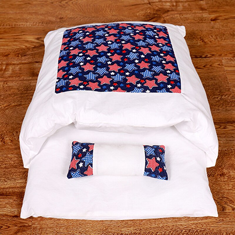 1pc Cute Cat Sleeping Bag Cat Winter Warm Mat Pet Kennel Dog Mat Thickening Sleeping Bag Nest Pet Closed Removable Washable: D / L 65x50cm