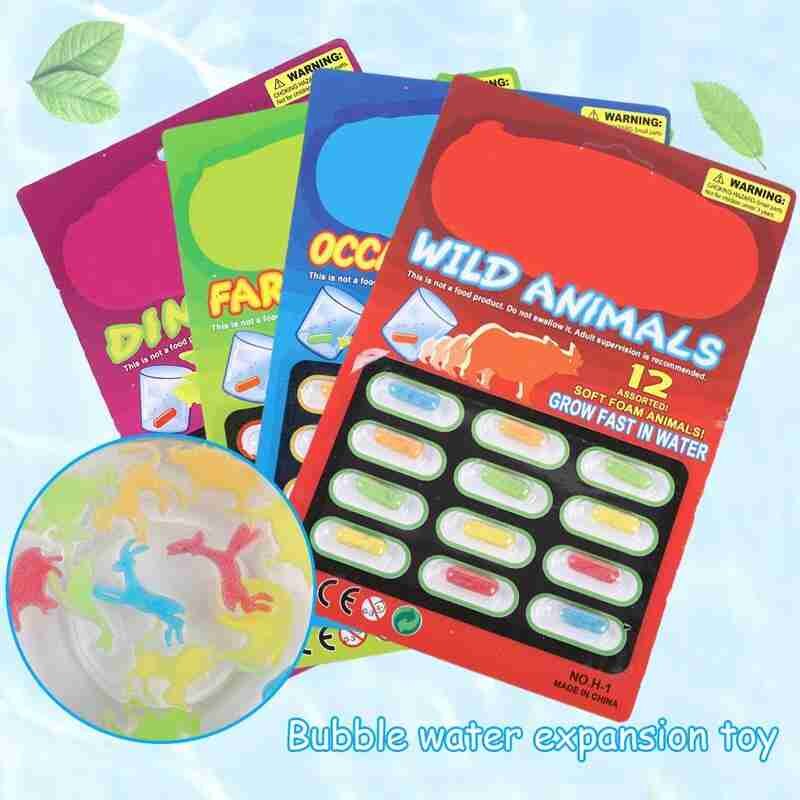 Magia Crescere capsula bambino Cognizione Giocattoli Educativi giocattolo giocattolo Bolla di espansione acqua B5L1