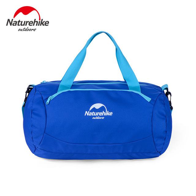 Naturhike udendørs sportspose 20l sport pakke vandtæt taske 600d nylon pe vandsport opbevaringstaske svømning fitness drivtaske: Blå