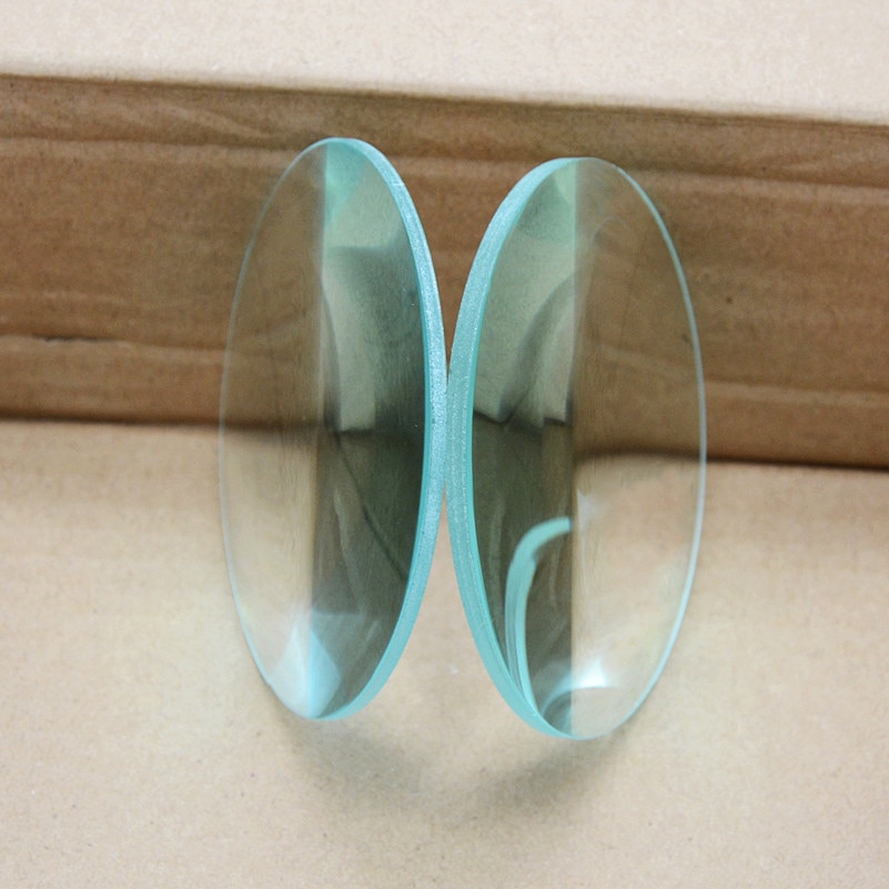 Lente de Cristal convexo doble, óptica Focal, biconvexa, lupa de escritorio, aprendizaje de física, 25, 30, 60, 70, 75, 80, 84, 90 mm