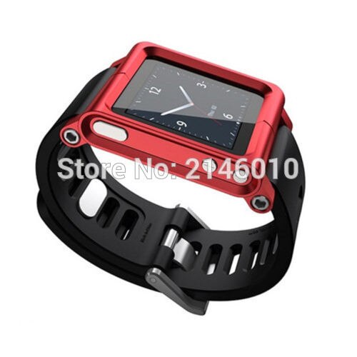 Bracelet de montre multi-touch Kit Bracelet de poignet pour iPod Nano 6 6th 6g boîtier en aluminium en métal