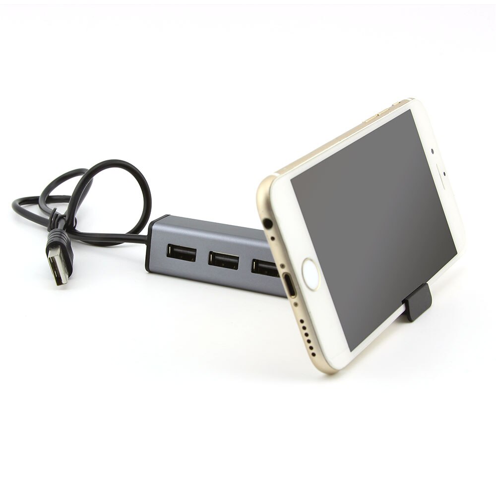5 puertos Hub USB 2,0 con interfaz Micro titular de teléfono adaptador/divisor USB para computadora Flash lector de tarjeta