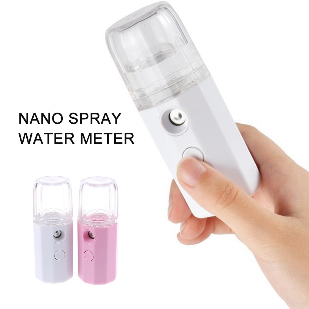 30Ml Gezicht Hydraterende Spuit Usb Oplaadbare Gezicht Hydrateren Nano Luchtbevochtiger Draagbare Mini Handheld Gezichtsverzorging Verstuiver
