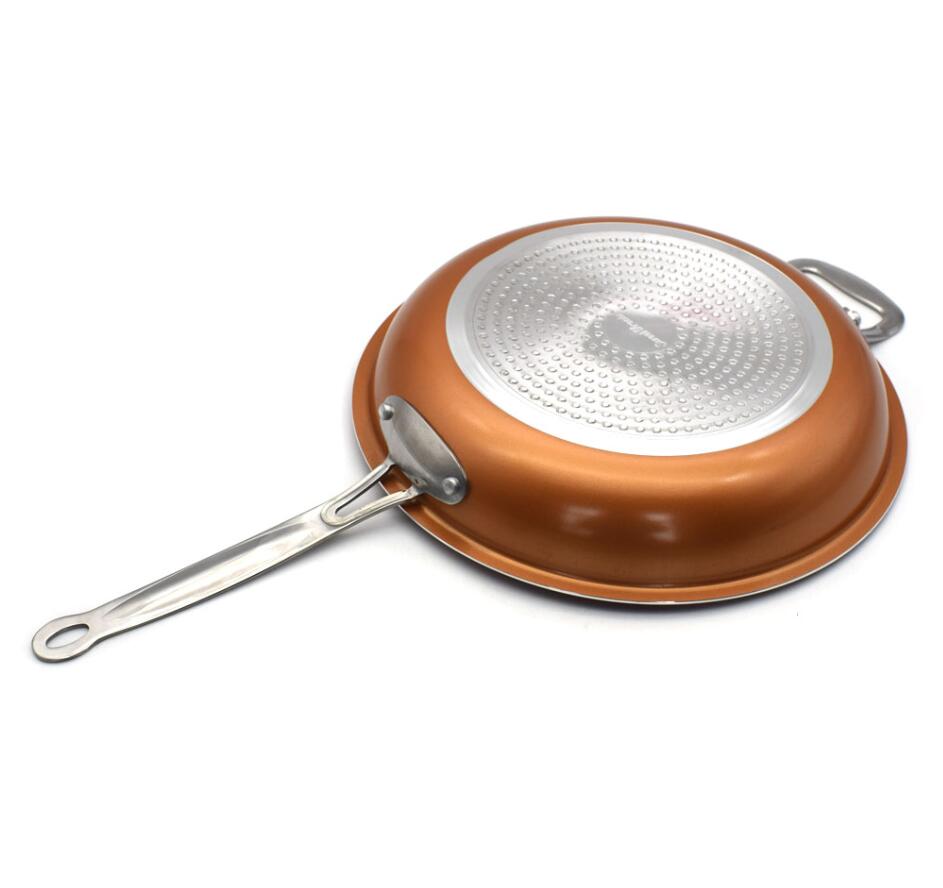 8/10/12 pulgadas antiadherente cobre sartén plancha parrilla Gas y Cocina de Inducción plancha herramientas de cocina accesorios de cocina utensilios de cocina