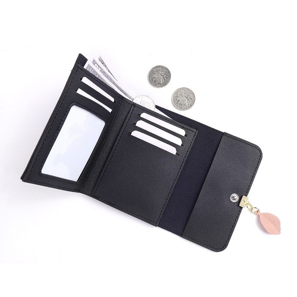 FONMOR-petits porte-monnaie pour femmes, de luxe, Mini porte-monnaie à loquet, porte-cartes de crédit, portefeuille en cuir synthétique polyuréthane