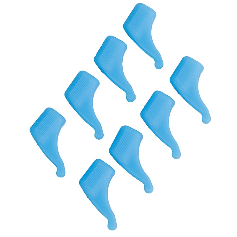 4 par/parti anti-skrid universal briller silikone ørekrog tinding spids sportsholder solbriller briller 8 farver