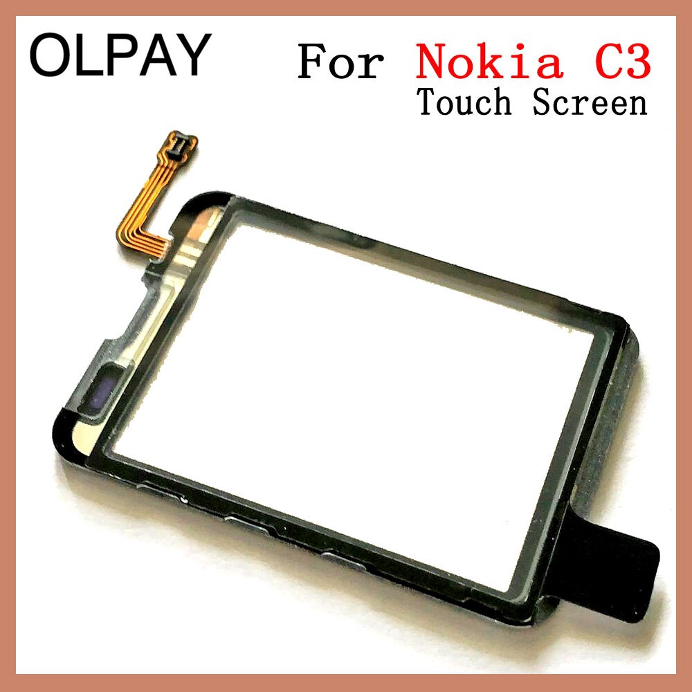 Alta qualidade de 3,0 "para Nokia C3-01 C3 01 Touch Screen Digitizer Sensor Ferramentas de painel de lente de vidro externo Adesivo grátis + toalhetes