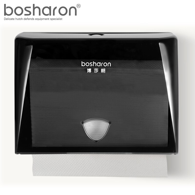 Z folde papirhåndklæder dispenser tissue box holder vægmonteret abs plastik køkken tilbehør hvidguld sølv sort