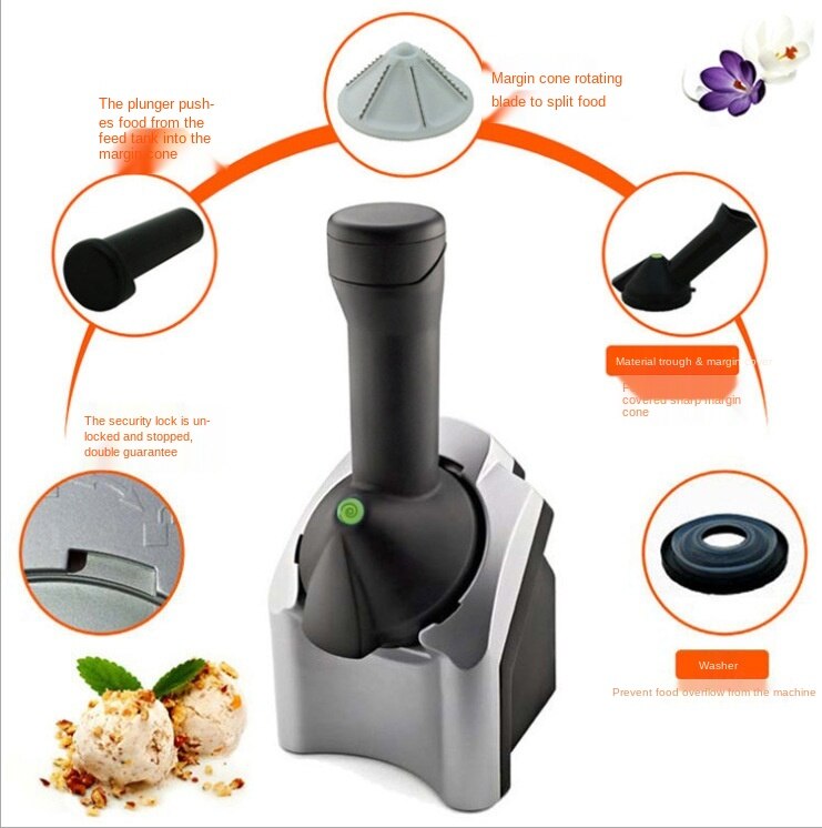 Ice cream machine household electric fruit ice cream machine children's ice cream making machine 220 V