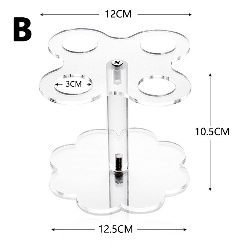 4/6/8/16 Holes Ice Cream Display Stand Transparent Acrylic Cones Sushi Roll Holder Cupcake Dessert Holder display Stand Party