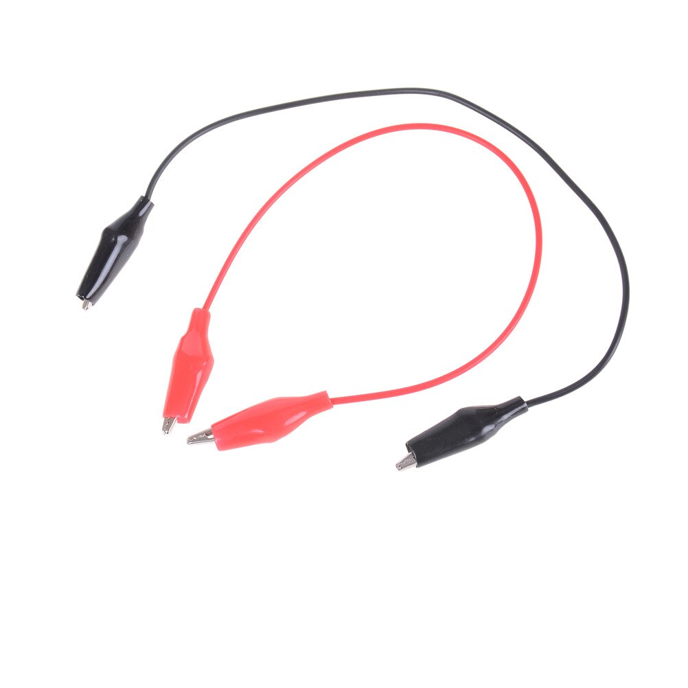 5/10 stk 25cm lang krokodilleklemme til bananstik testkabel til multimeter