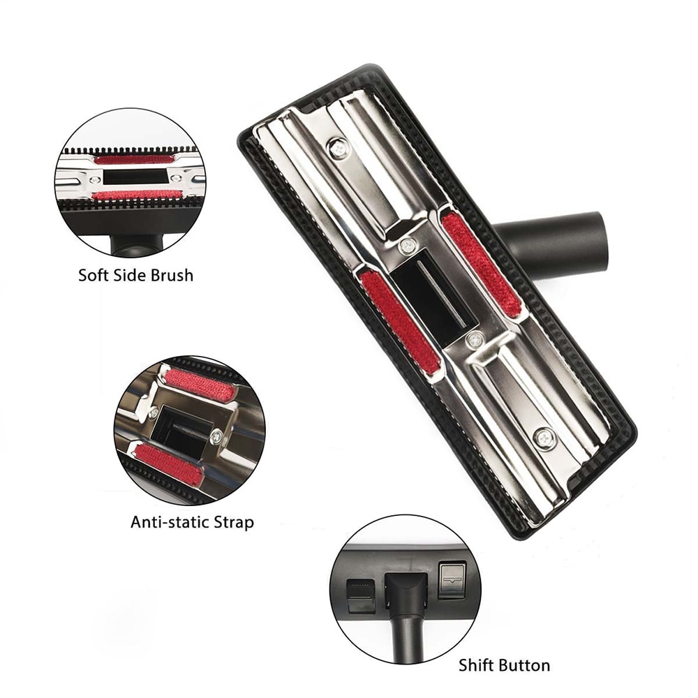 Universal Vacuum Cleaner 35mm Carpet Floor Tool Brush Attachment with Swivel Head