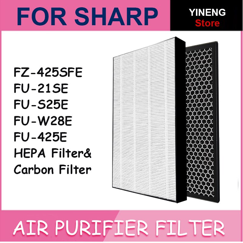 Til skarp fz -425 sfe erstatningsluftrenser hepa & deodoriserende filter til fu -21se,  fu -s25e,  fu -w28e,  fu -425e
