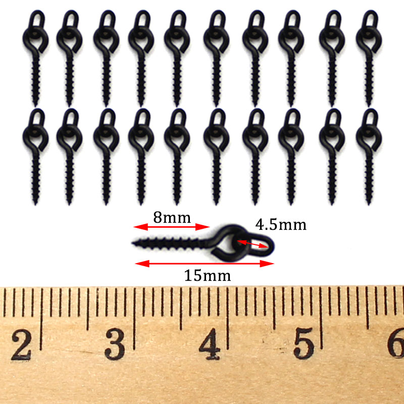 50PCS Hook Stops Beads Carp Fishing Accessories Stoper 20PCS Boilies Bait Screw Hair Chod Ronnie Rig Pop UP Boilies Stop