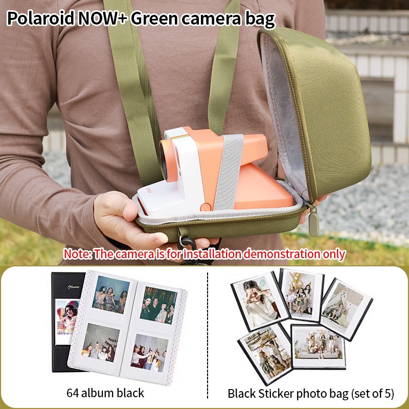 Suitable for Polaroid Now+/Go Gen2 camera bag storage bag, +Gen3/Gen3casual simple multifunctional portable bag: Pink