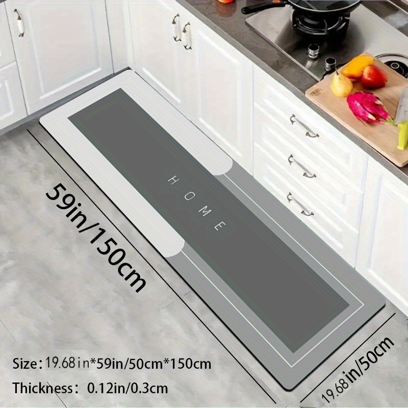 Diatomeeën antislip waterabsorberende vloermat keuken olie-absorberend vlekbestendig wasbaar afveegbare deuropening decoratieve voetmat: Paars