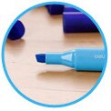 mini highlighter maling tusj tegning flytende kritt brevpapir skolekontor rekvisita 1 stk: Blå