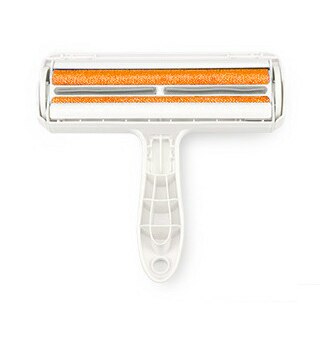 1Pc 2-Way Pet Hair Remover Roller Verwijderen Hond Kat Haar Van Meubels Zelfreinigende Lint Huisdier haar Bont Verwijdering Een Hand Bedienen: Orange
