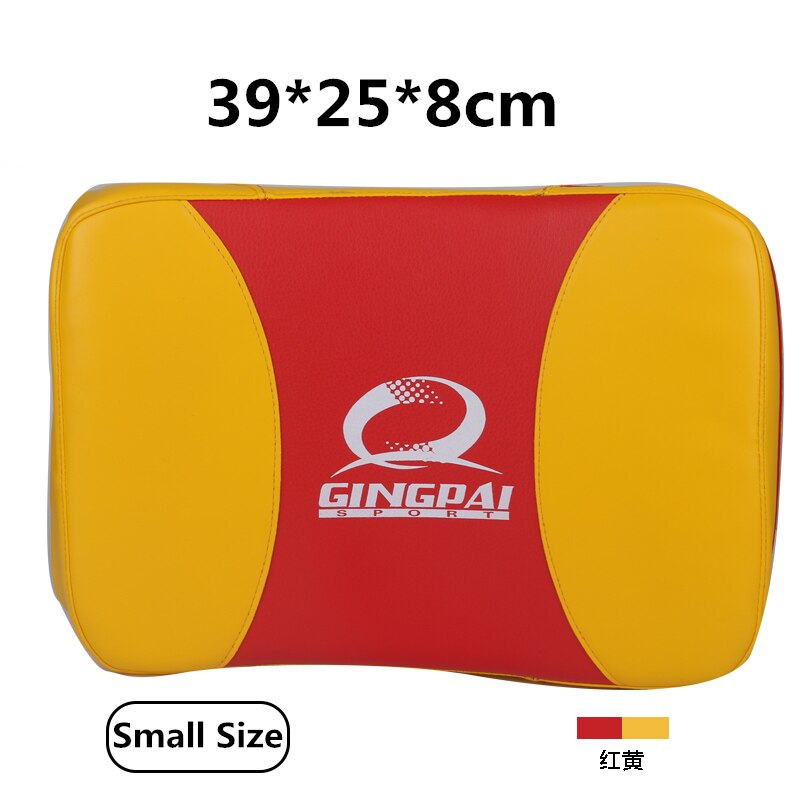 45*29*10cm big kicking pad curved Iran Boxing pads PU leather adult kids Muay thai Taekwondo karate MMA target Karate protectors: Size S Yellow Red