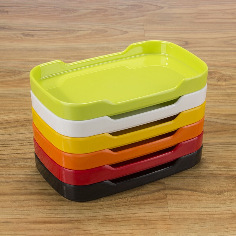 Rectangle Plates Colorful Trays Food Containers Korean Restaurant Roast Vegetable Cafe Kitchen Utensils Christmas Tableware 6pcs