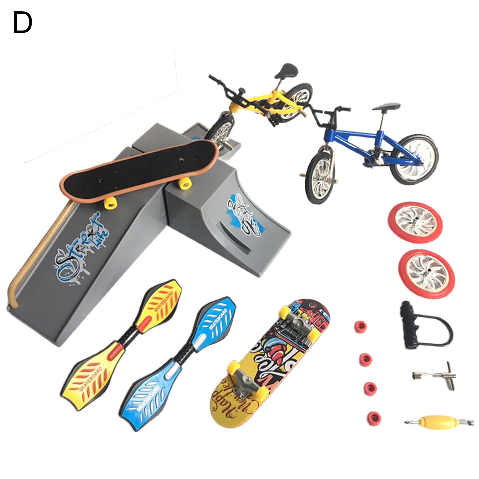 Kids Mini Toets Fiets Scooter Skateboard Vitaliteit Board Vinger Speelgoed Set