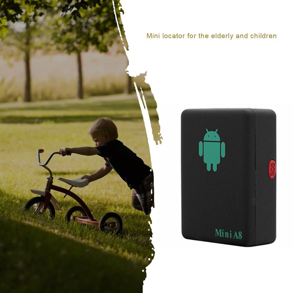 A8 mini vanhusten lasten gps-paikannin muovinen kannettava kadonneesta tela-auto varkaudenesto-aitahälytys mobiilihälytys
