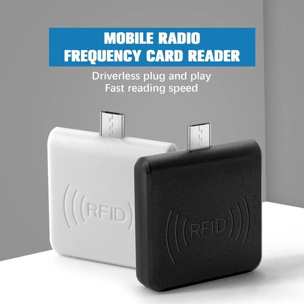 Mini RFID Reader Mobile Phone EM4100 TK4100 ID Card Reader For Android Mobile Phone 13.56Mhz Card Reader