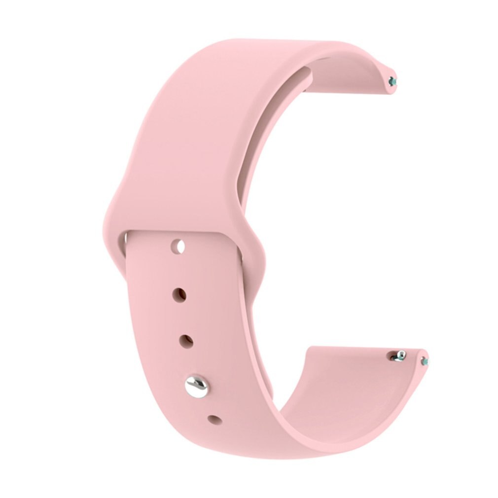 22mm Solid Color Strap Reverse Buckle Silicone Replacement Strap For Haylou Solar LS05 Series: 2